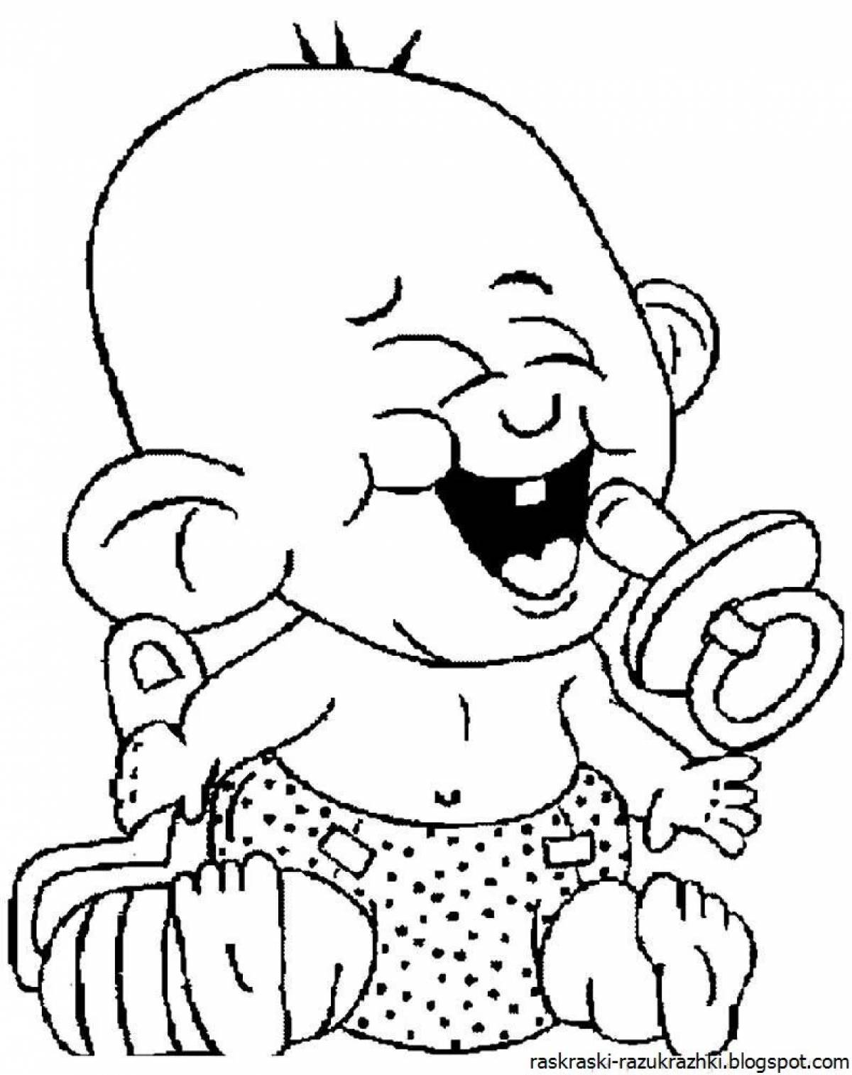 Exquisite coloring pages for dolls