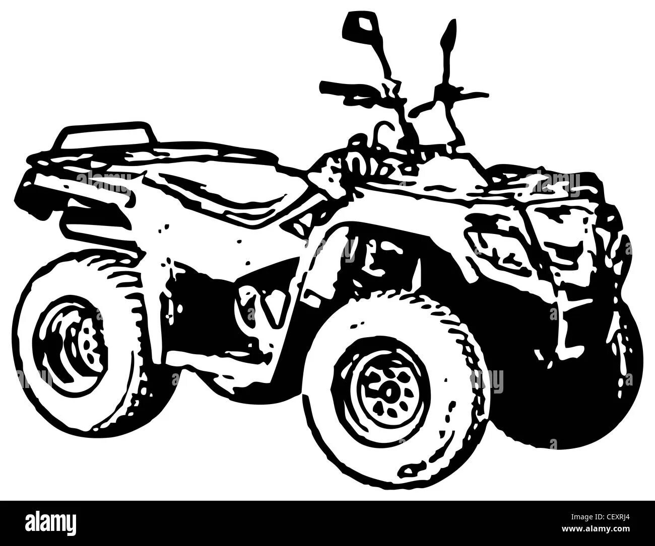 Dazzling quad bike coloring book for kids