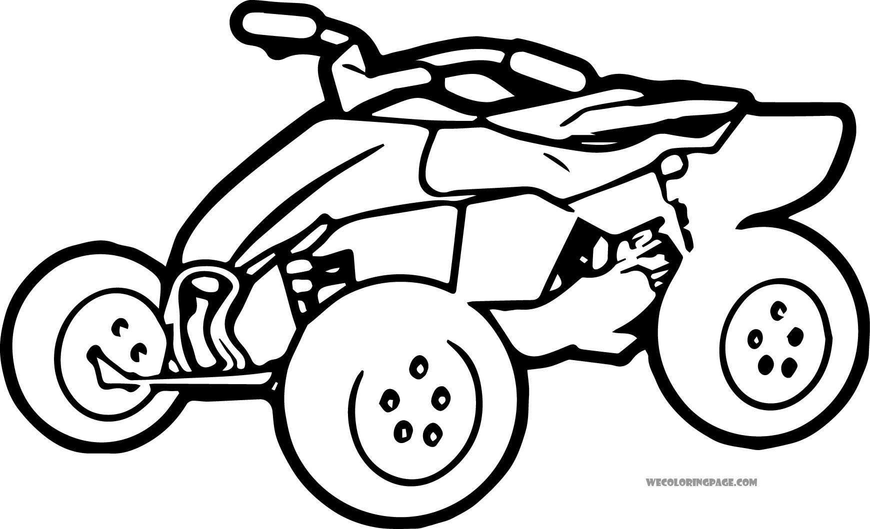 Stylish ATV coloring book for kids