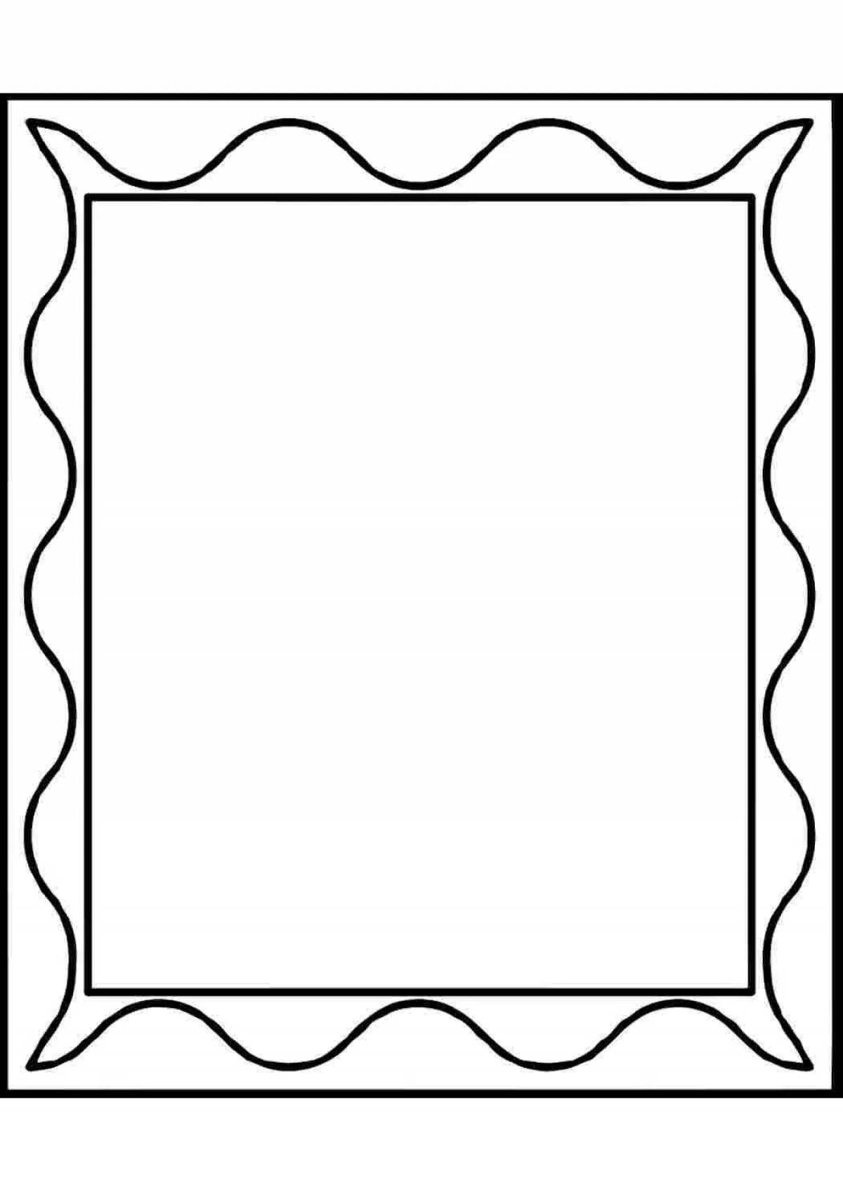 Coloring shining photo frame