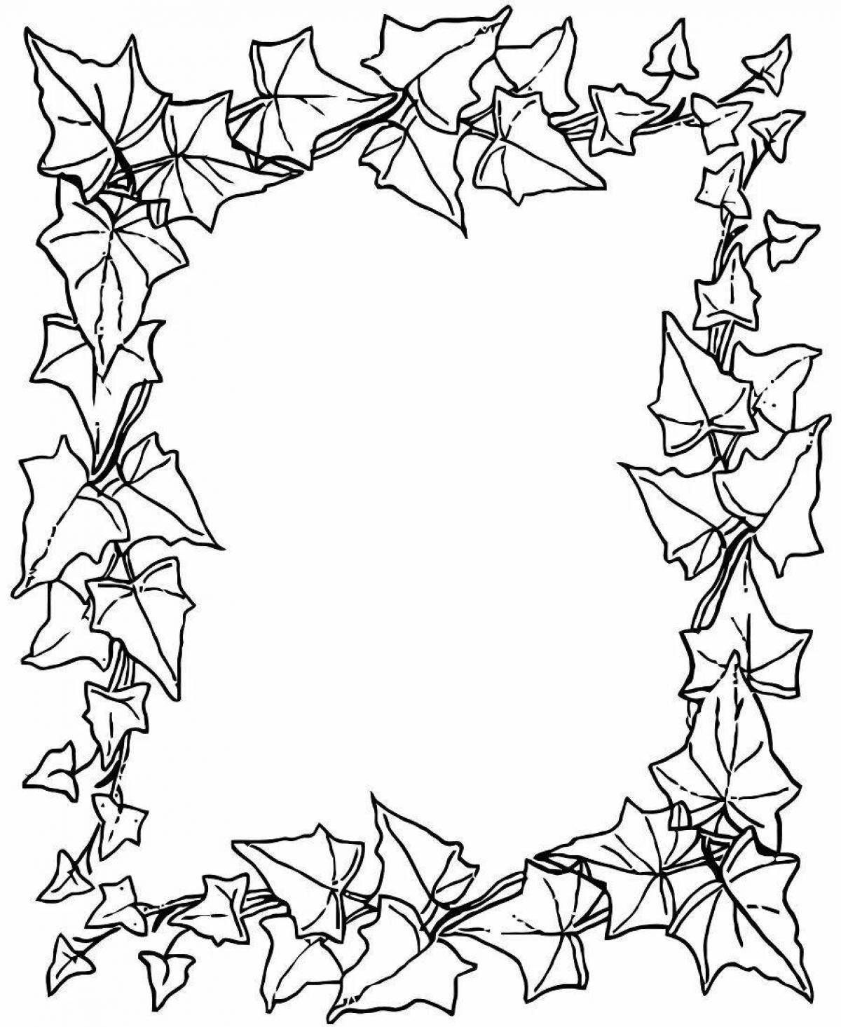 Sparkling photo frame coloring book