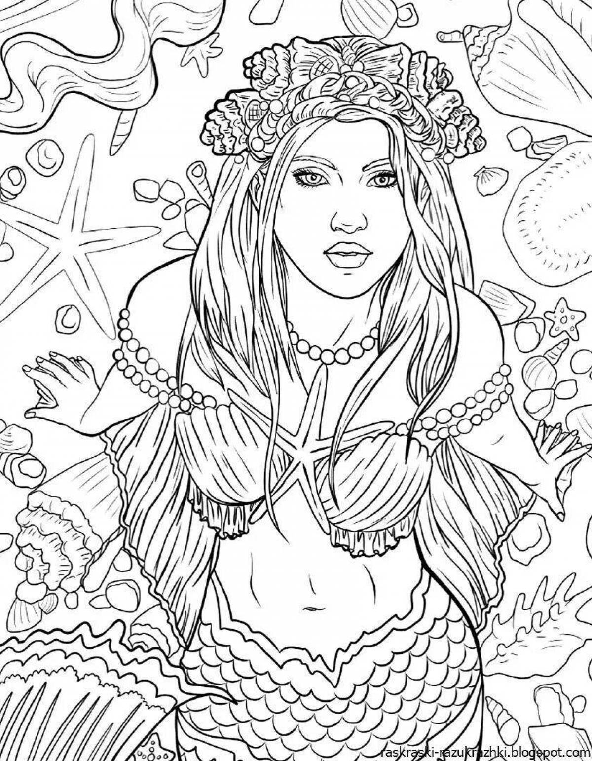 Majestic adult coloring page