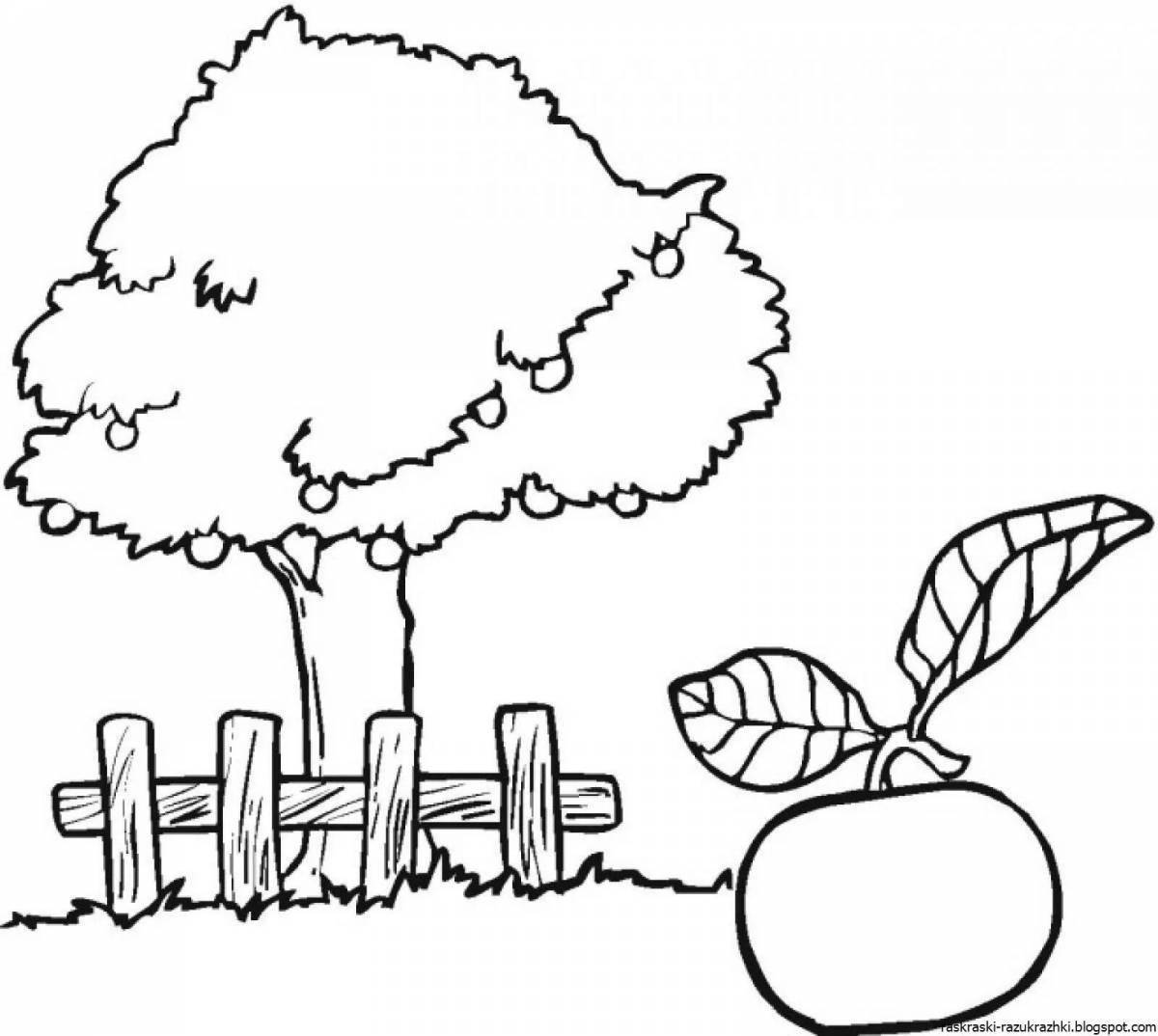 Beautiful garden coloring pages for kids