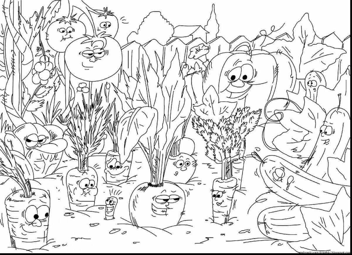Fairy garden coloring pages for kids