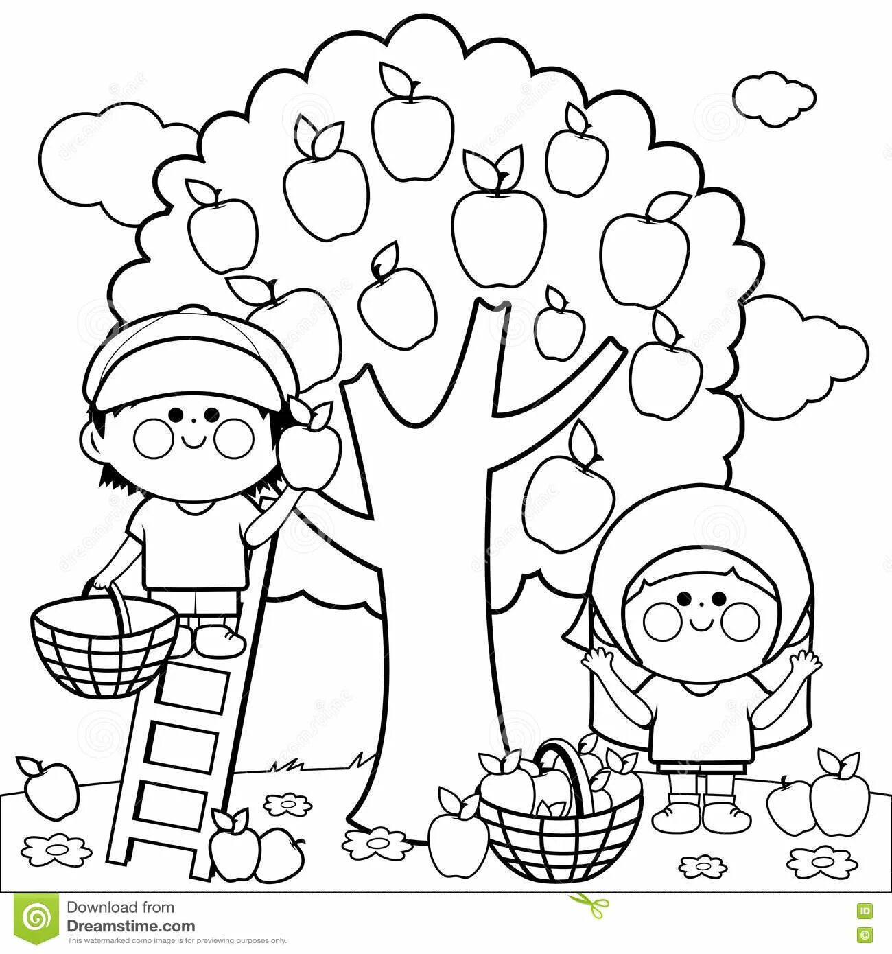 Color-frenzy garden coloring pages for kids