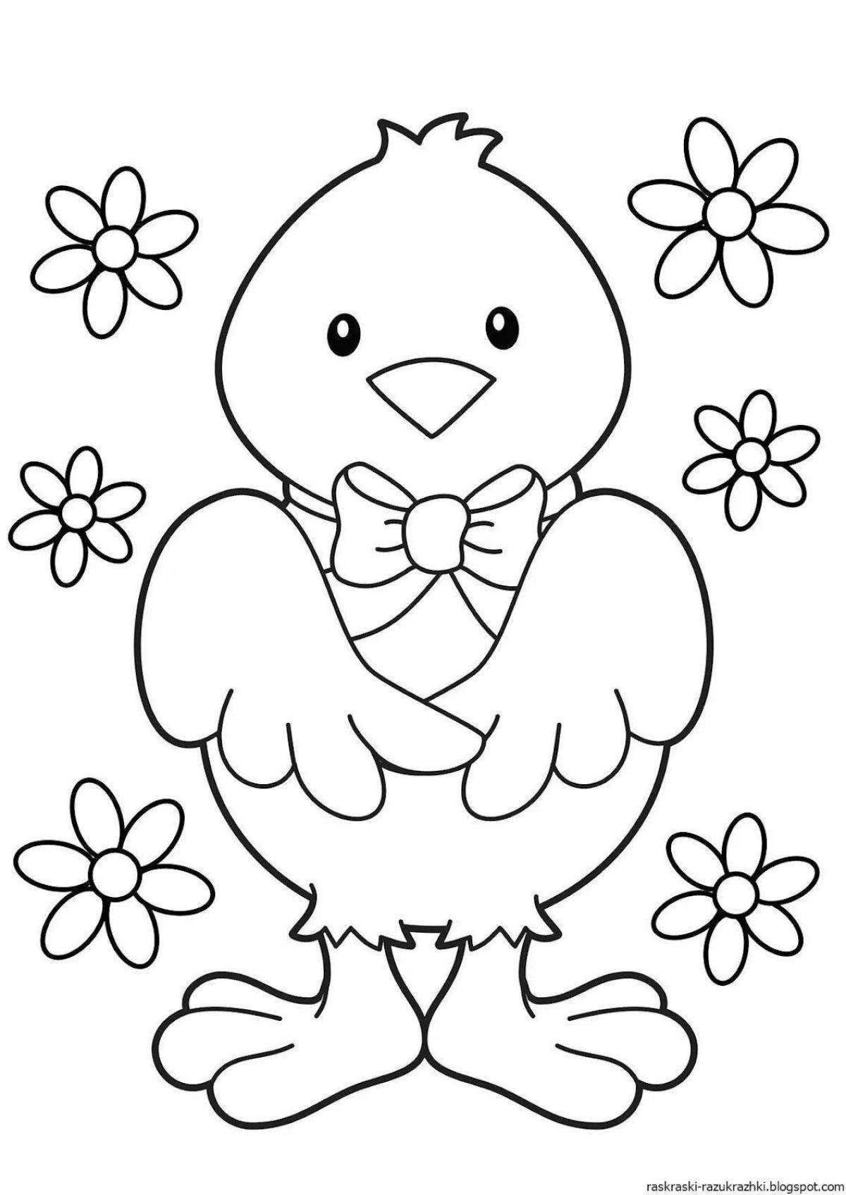 Cute coloring book for kids
