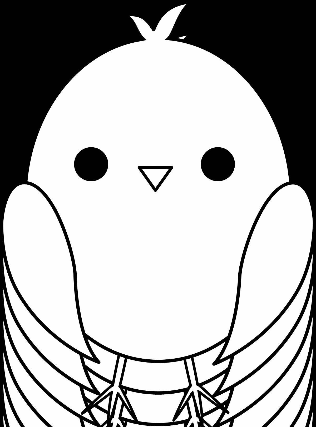 Chick coloring page