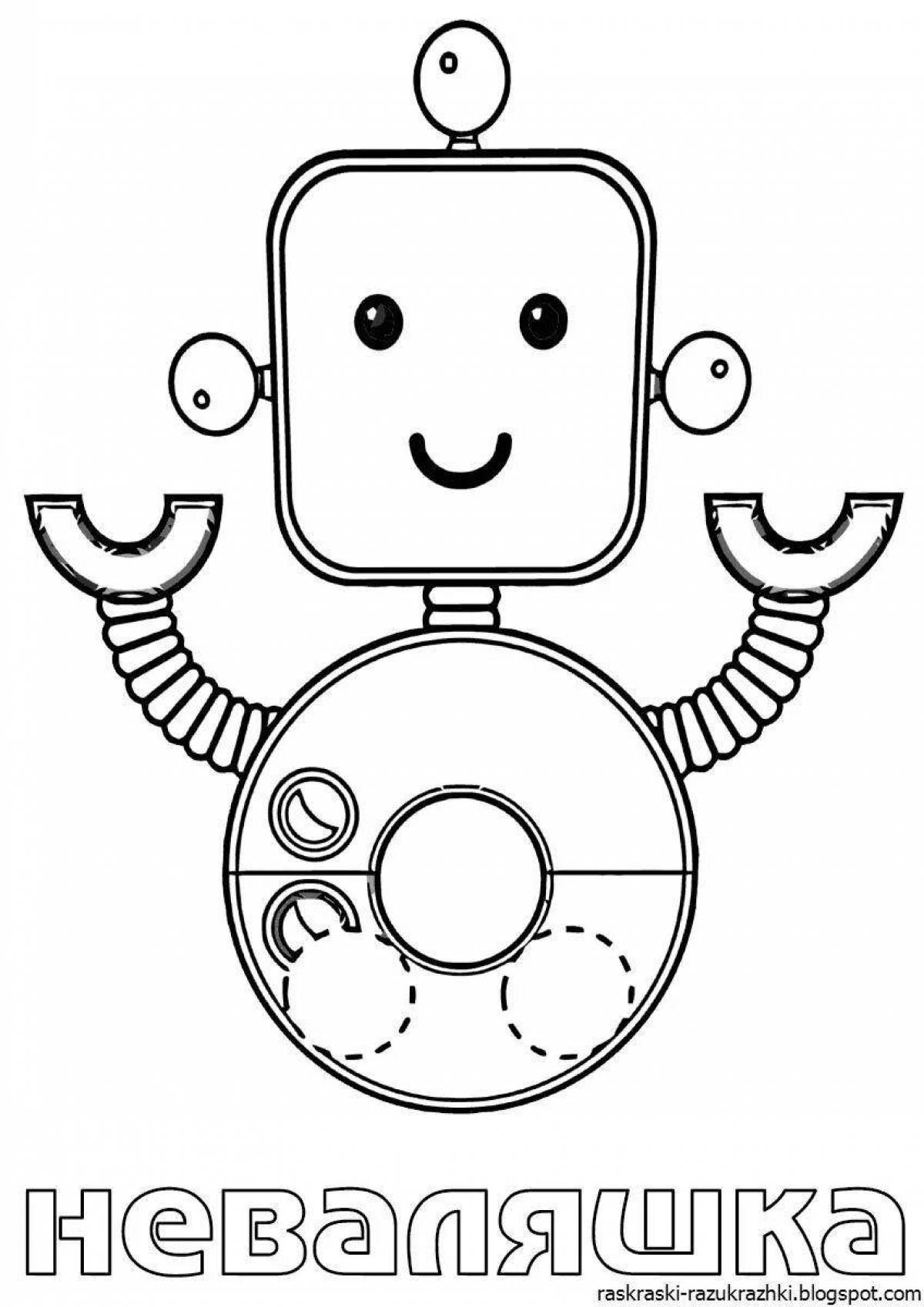 Jovial tumbler coloring page for kids