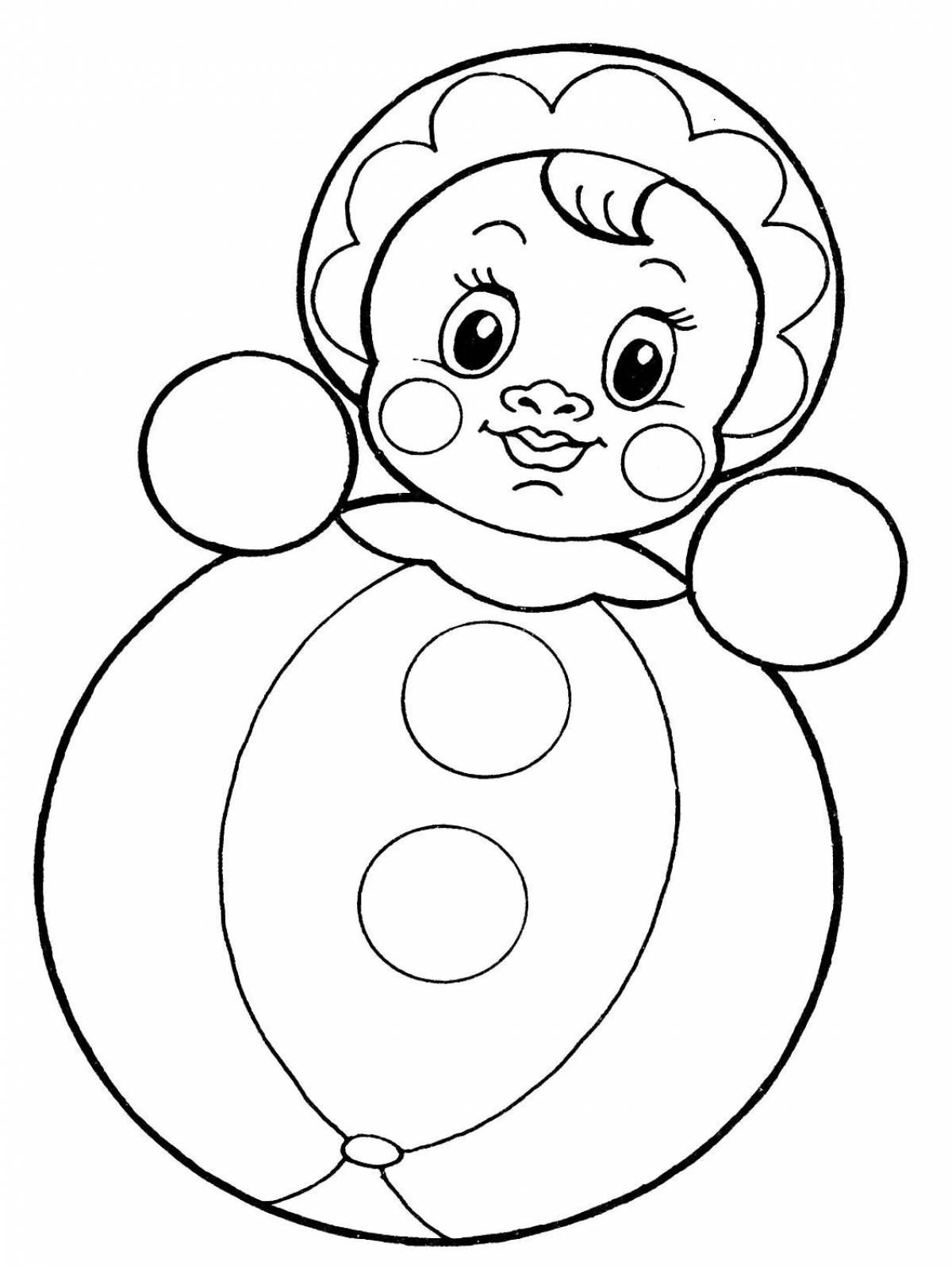 Coloring page playtime tumbler for toddlers