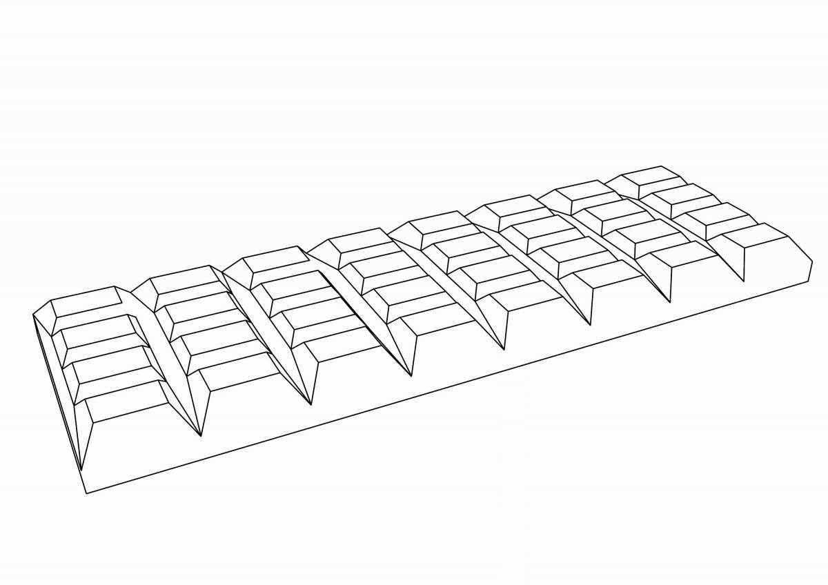 Забавная раскраска шоколадного батончика для детей