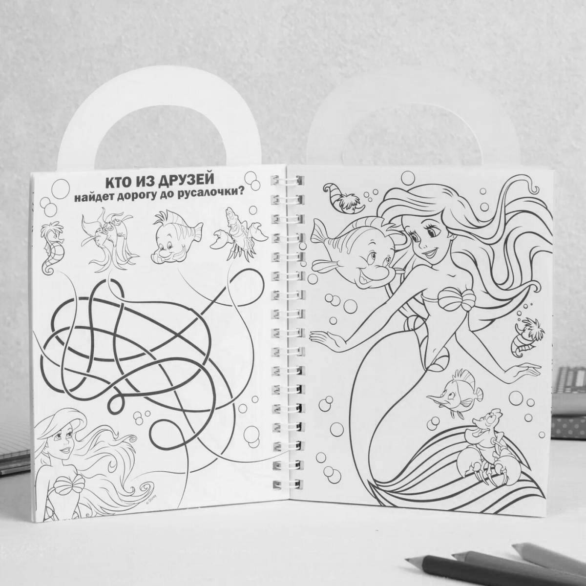 Colorful coloring book for girls