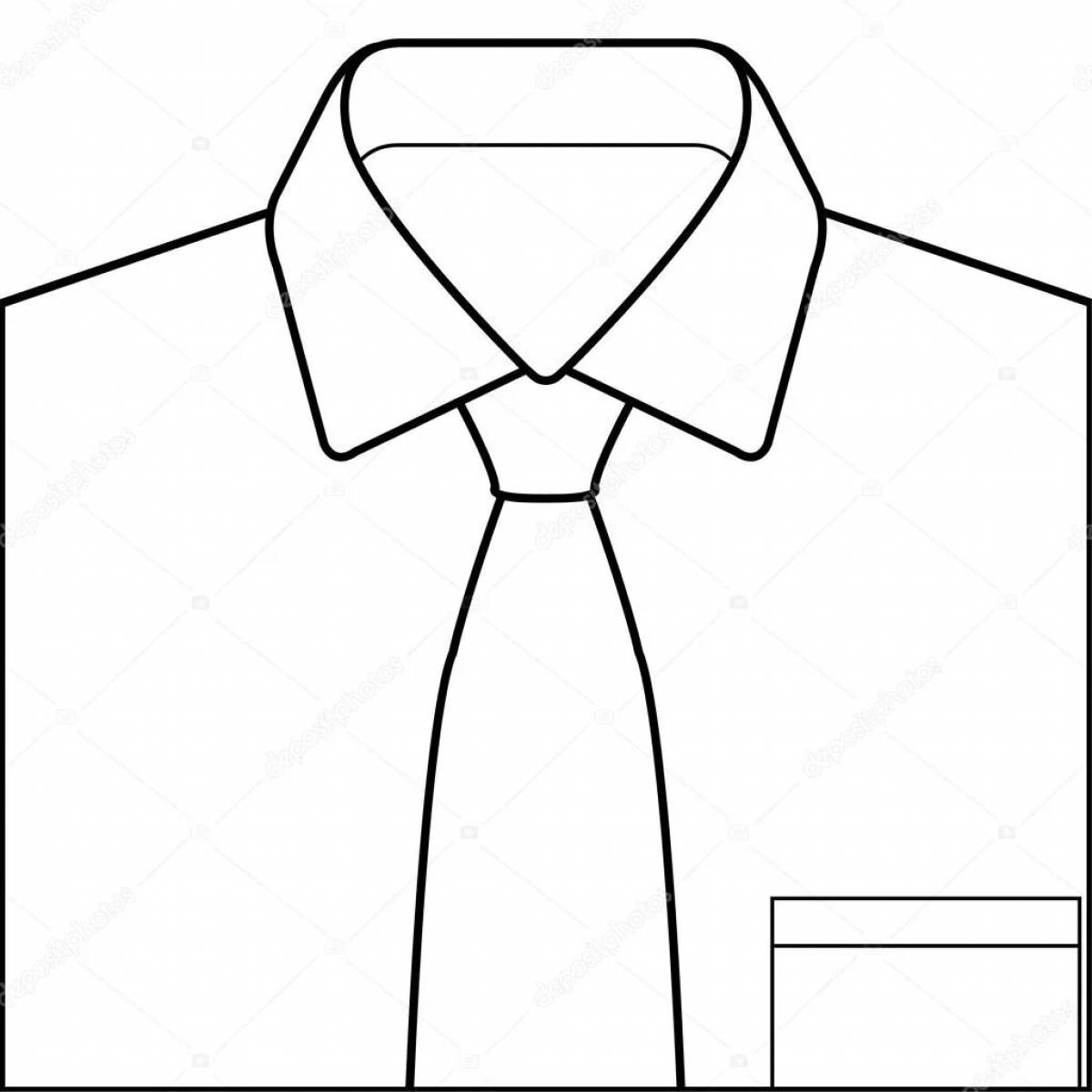 Рубашка и галстук для вырезания
