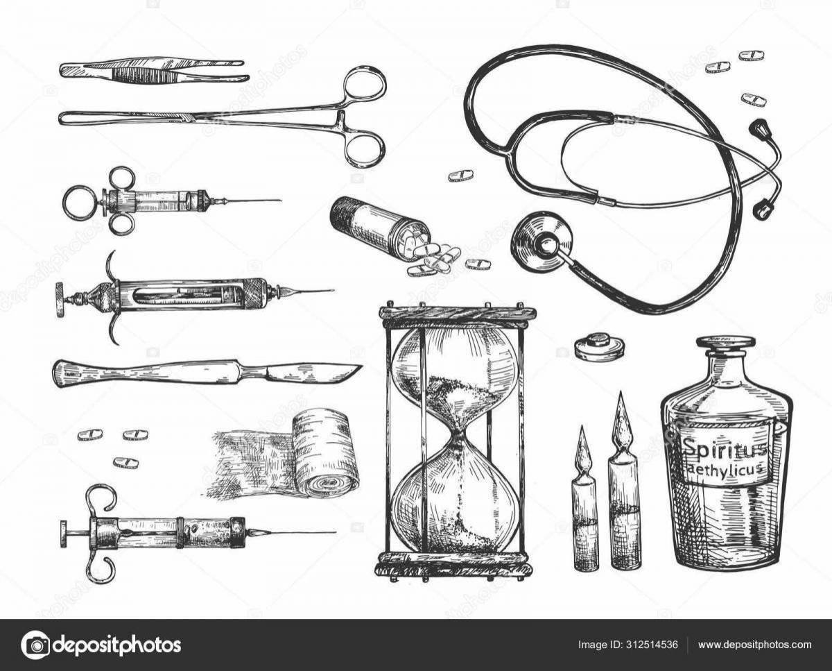 Инструменты современного врача рисунок