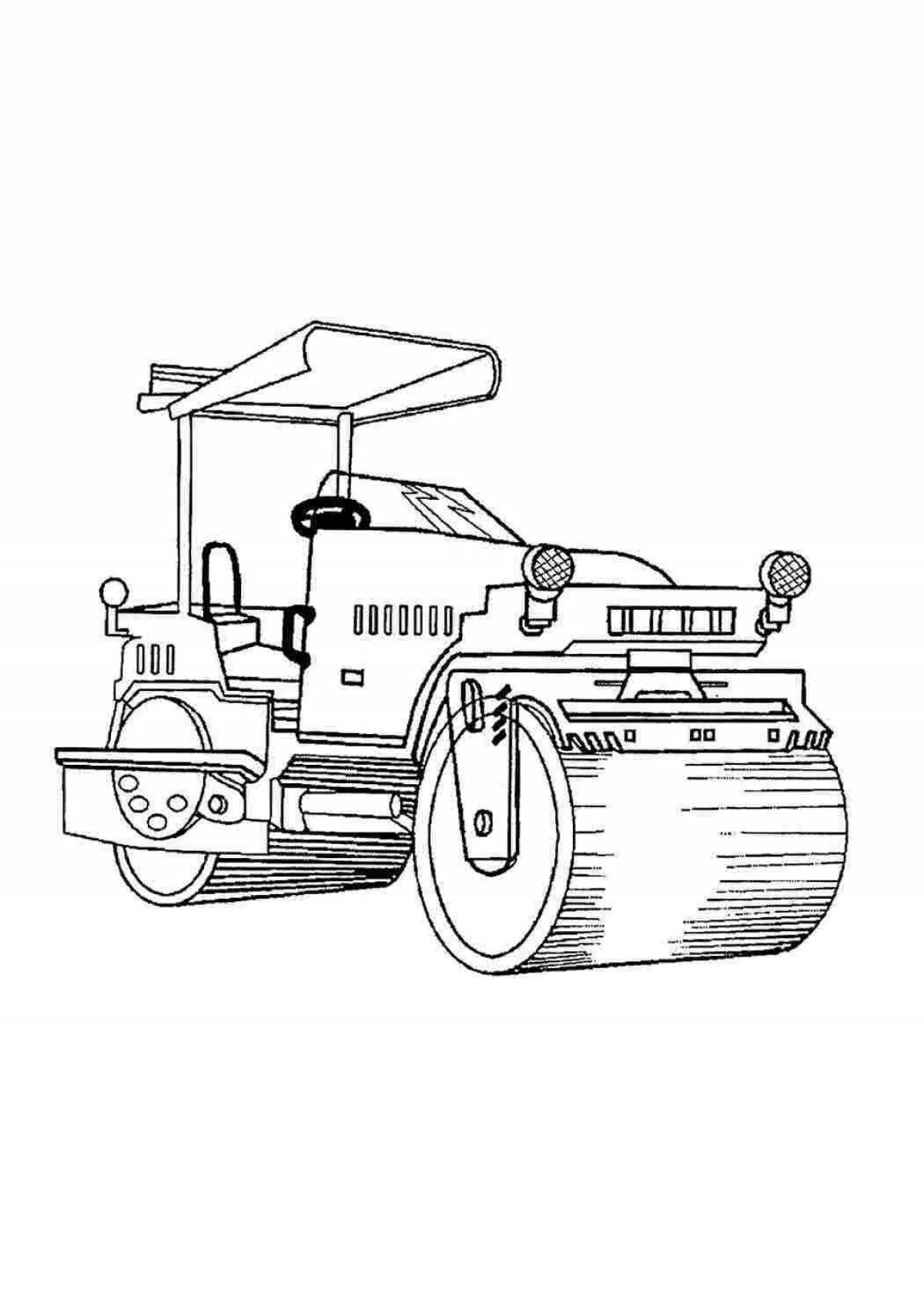 раскраска строительная техника
