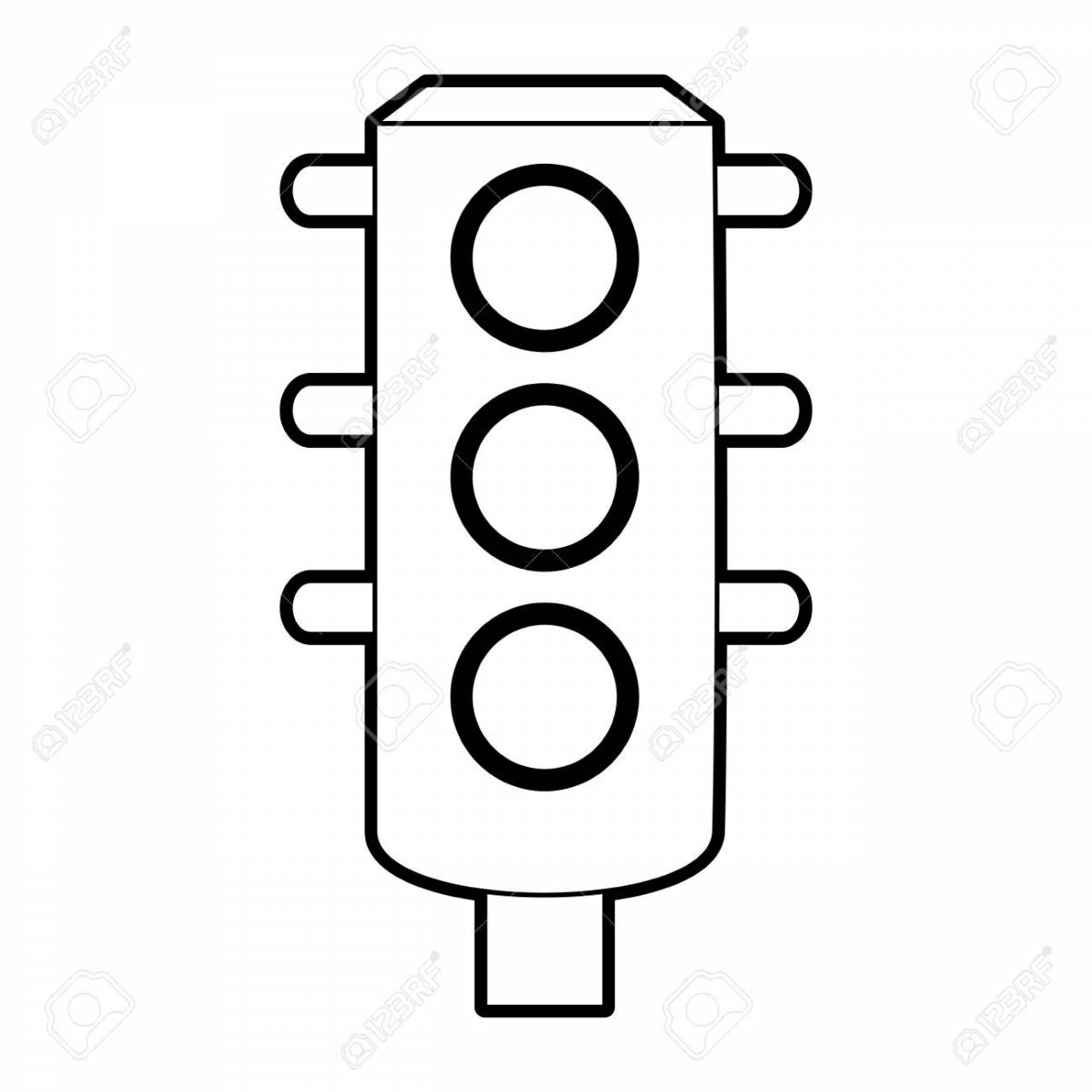 Светофор Трафарет - 69 фото