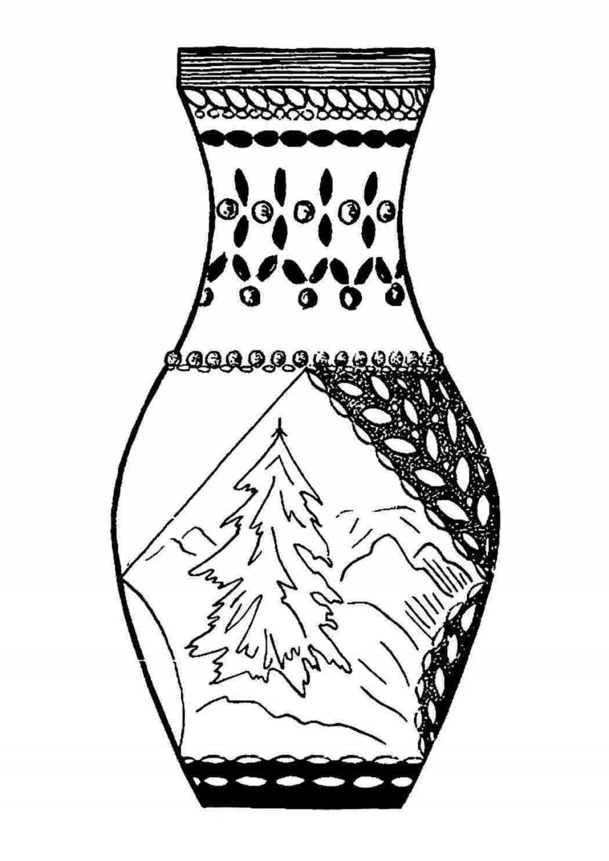 Нарядные декоративные вазы изо 5 класс. Рисунок вазы. Ваза раскраска. Ваза рисунок для детей. Раскраска вазы.