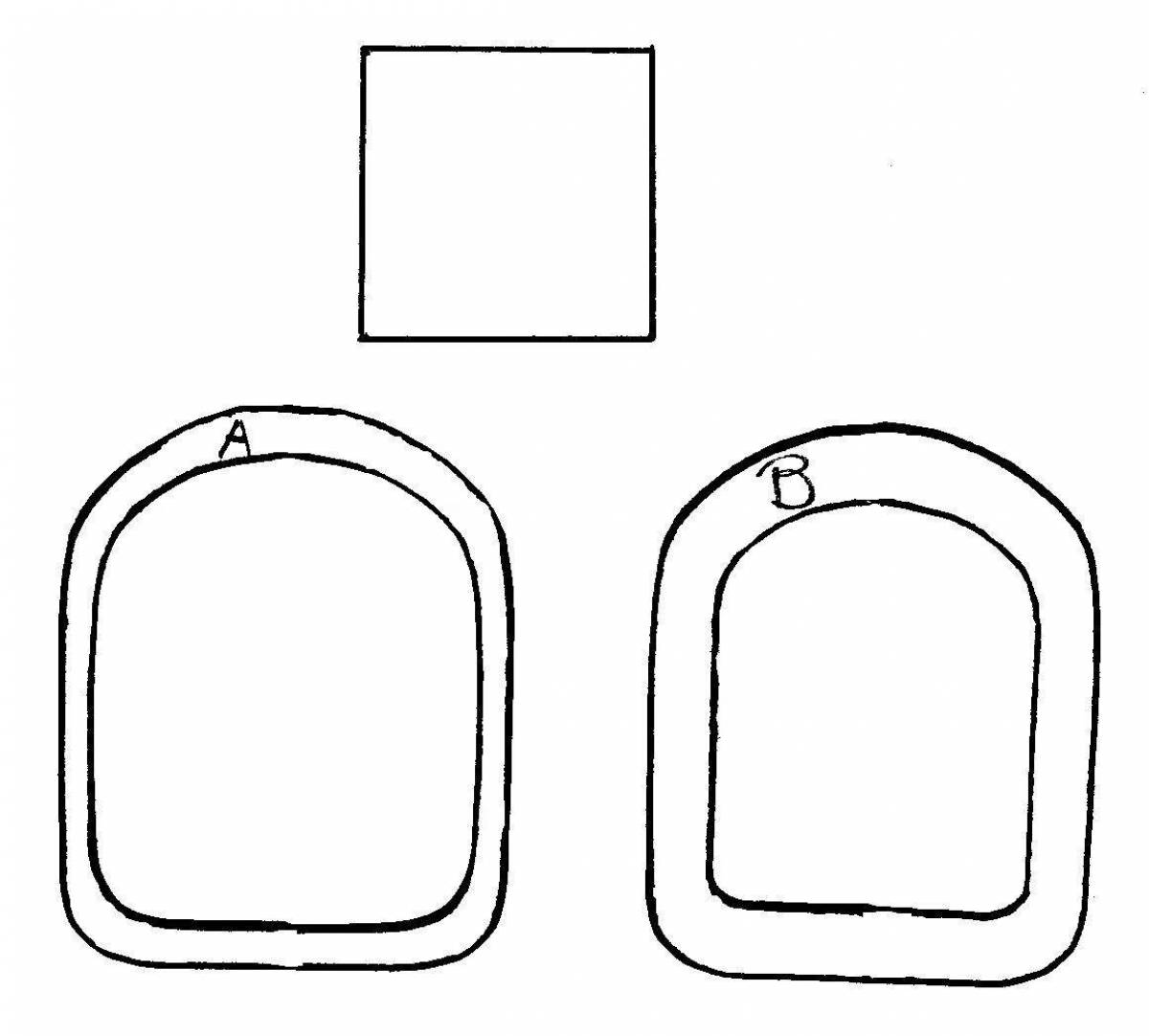 Photo Violent mirror coloring book for kids