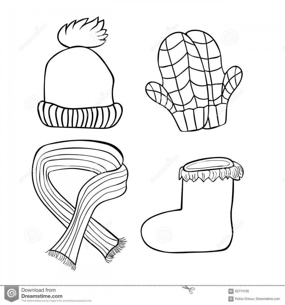 Creative scarf coloring for kids