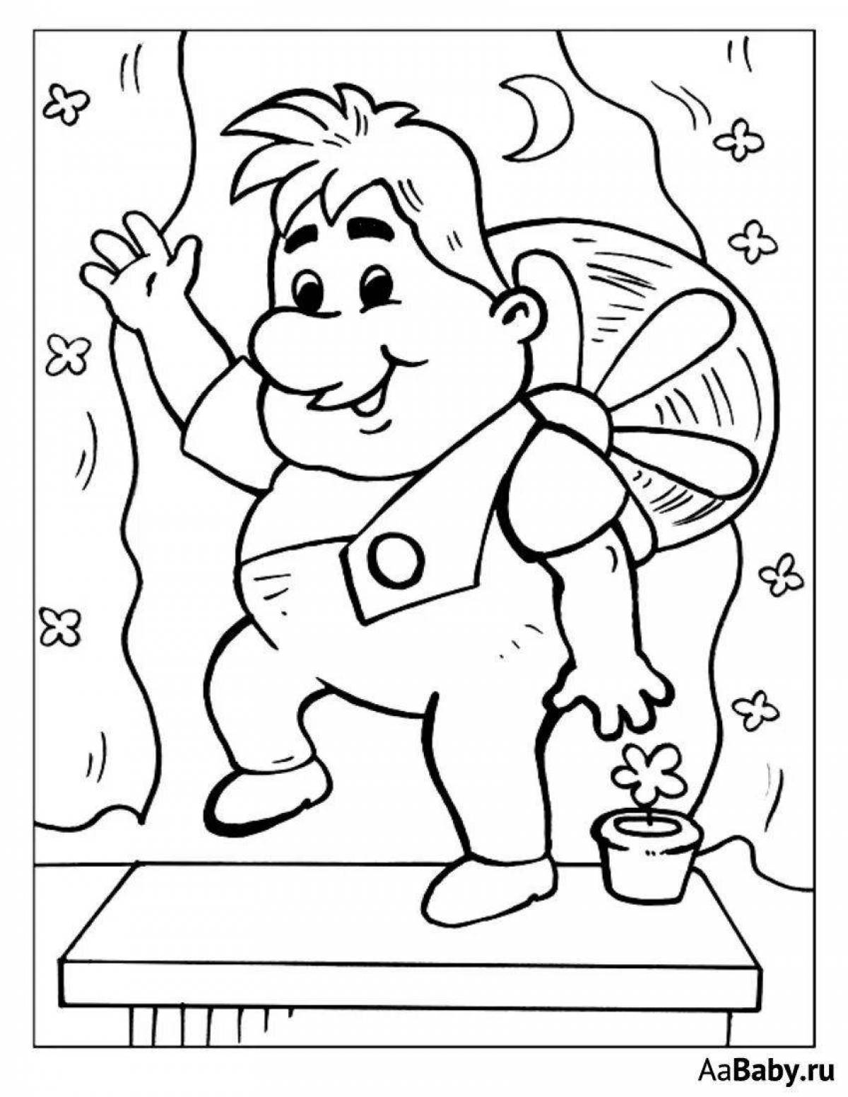 Charming carlson coloring page