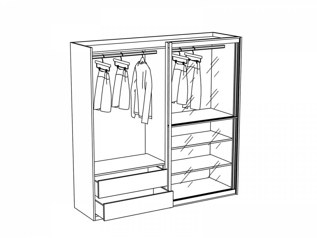 Fancy wardrobe coloring book