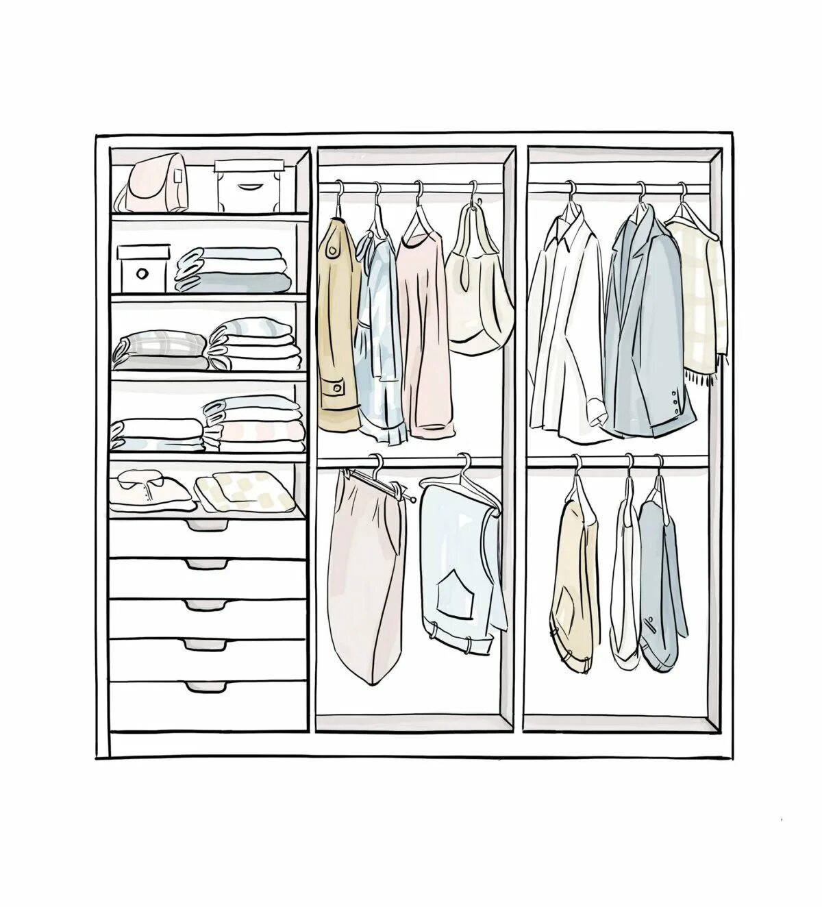 Coloring exotic wardrobe