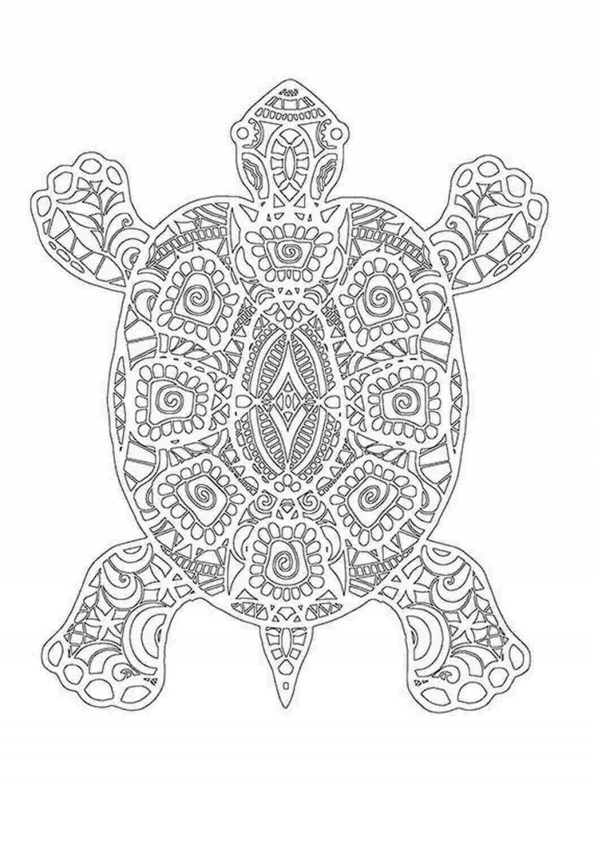 Serene anti-stress coloring book for kids