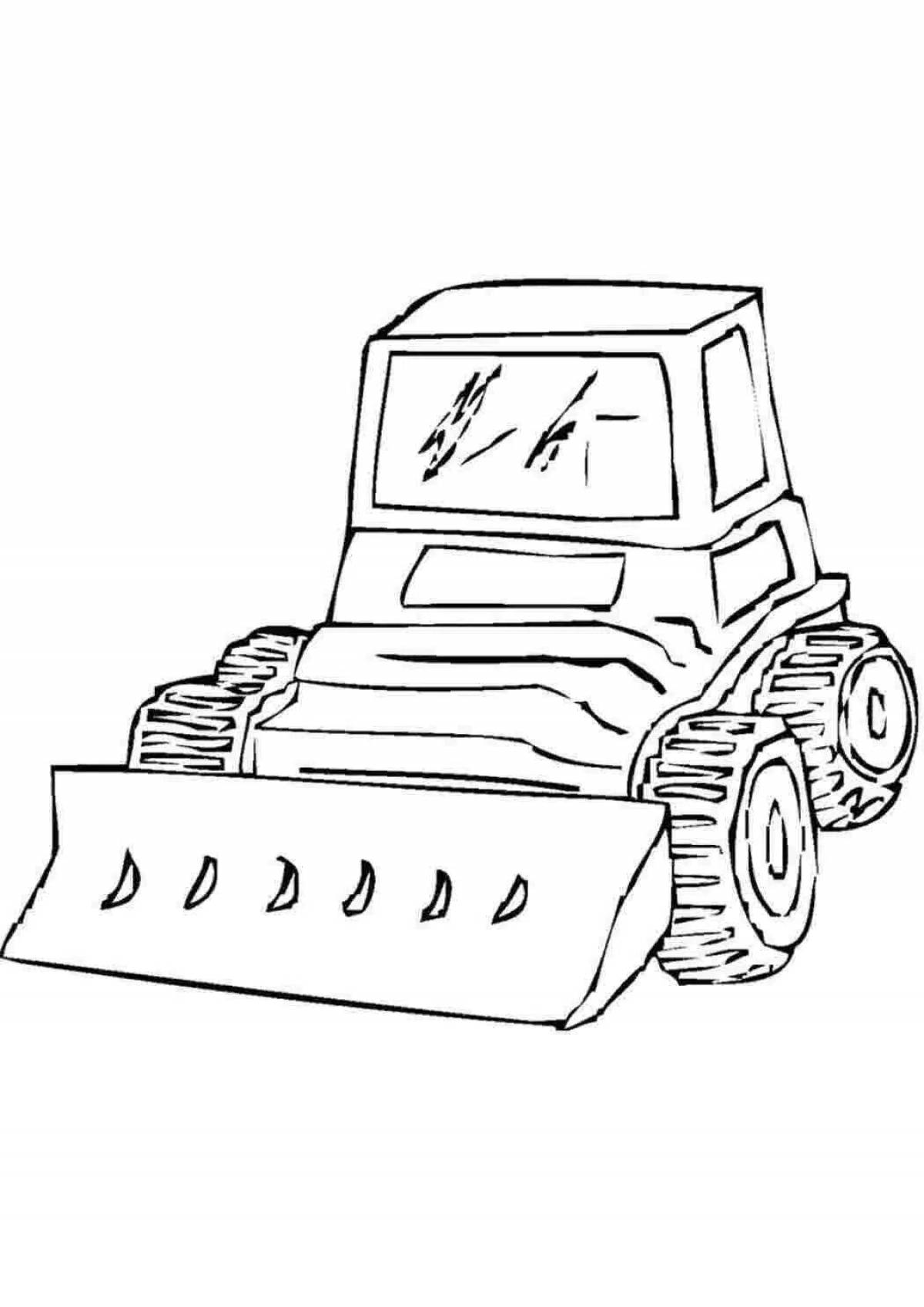 Exquisite snow blower coloring book for kids