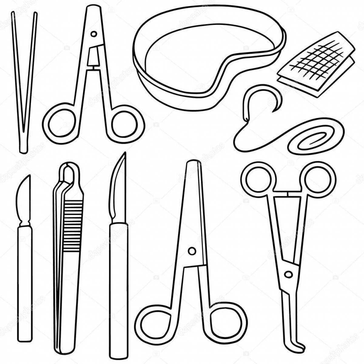 Merry coloring of medical instruments
