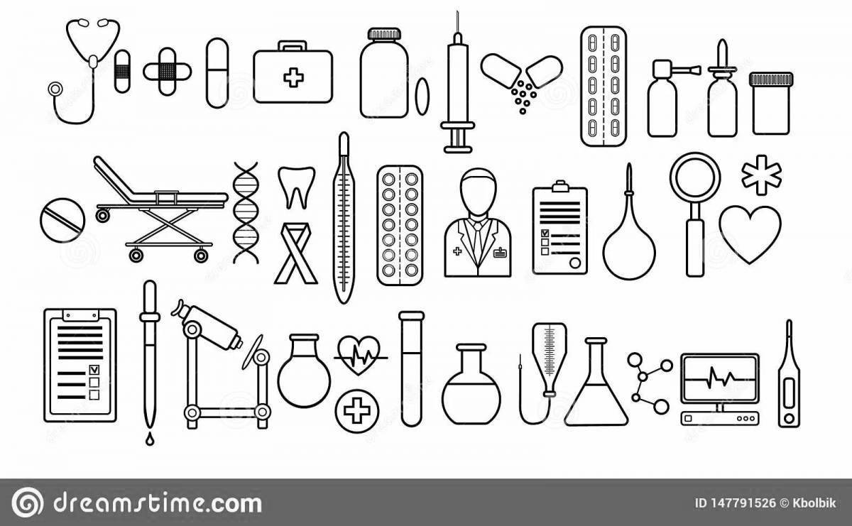 Coloring dynamic medical instruments