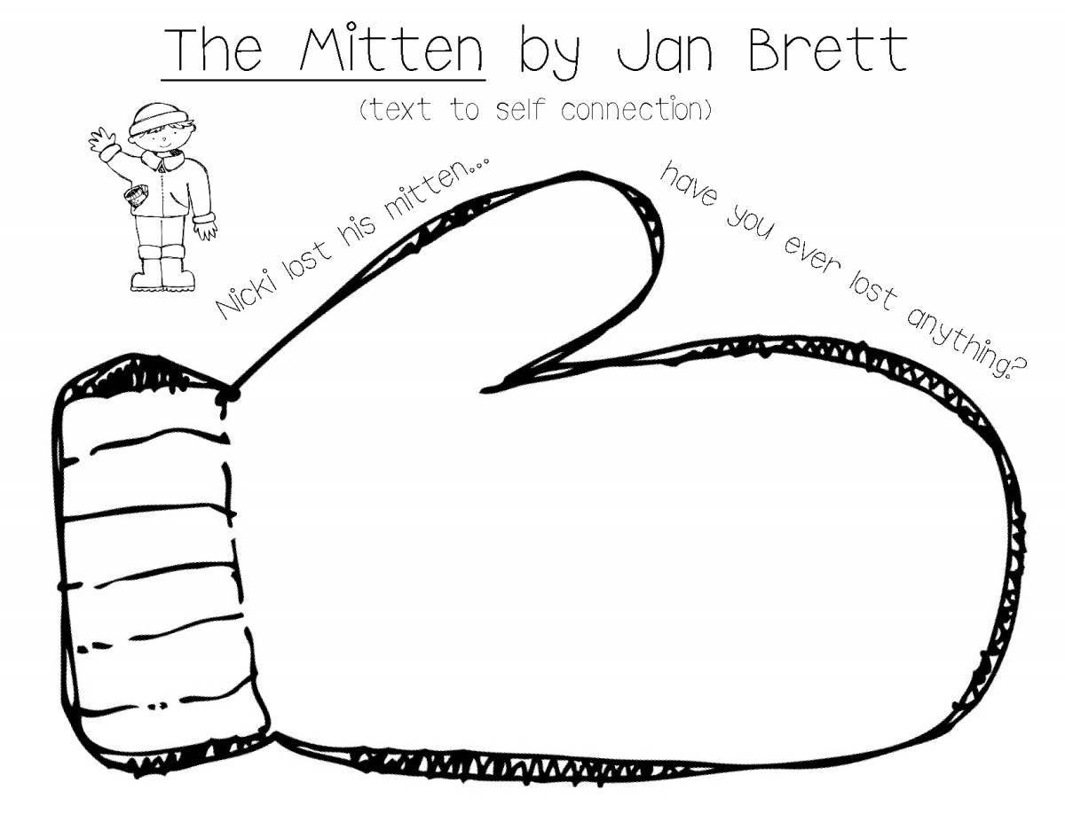 Student Magnificent House in Mittens Coloring Page