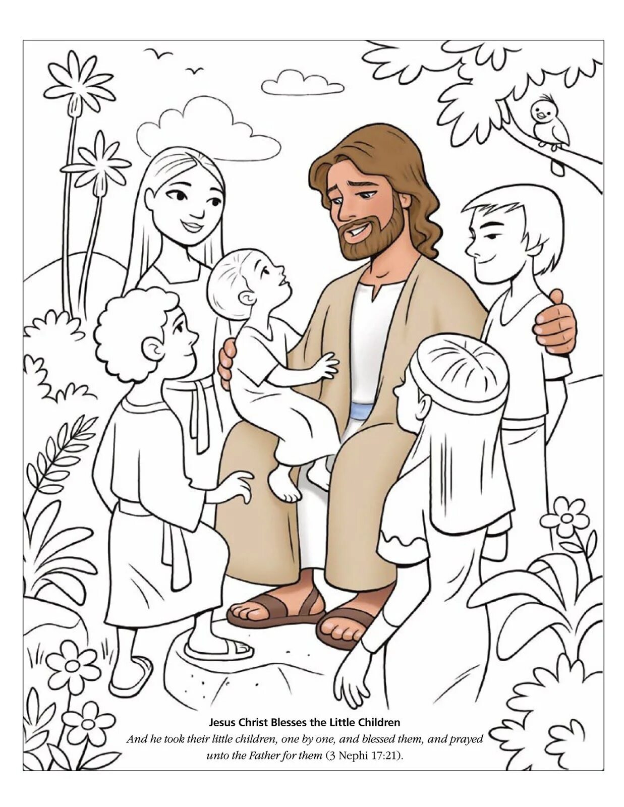 Photo Christian inspirational coloring book for kids