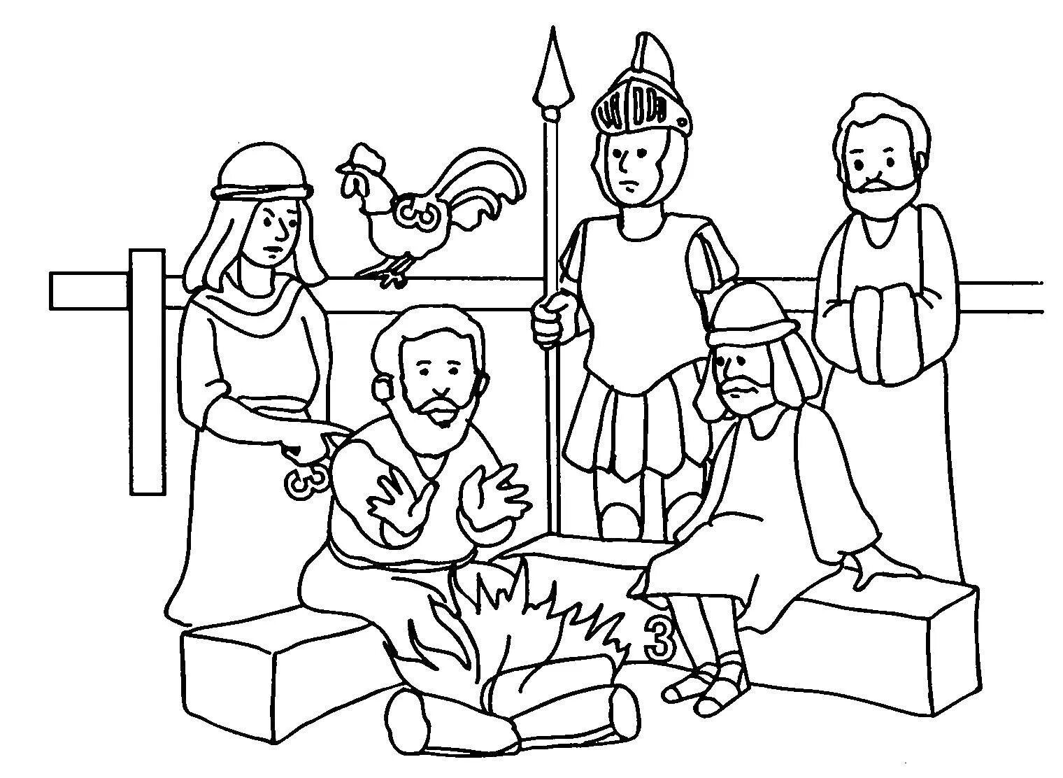 Radiant coloring page christian for children
