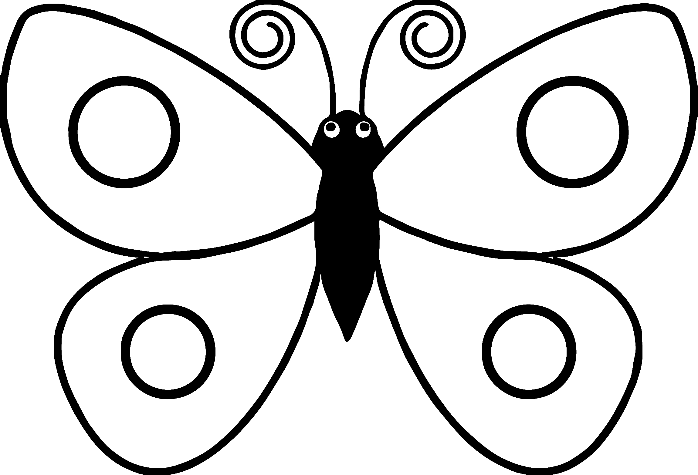 Butterfly pattern for kids #9