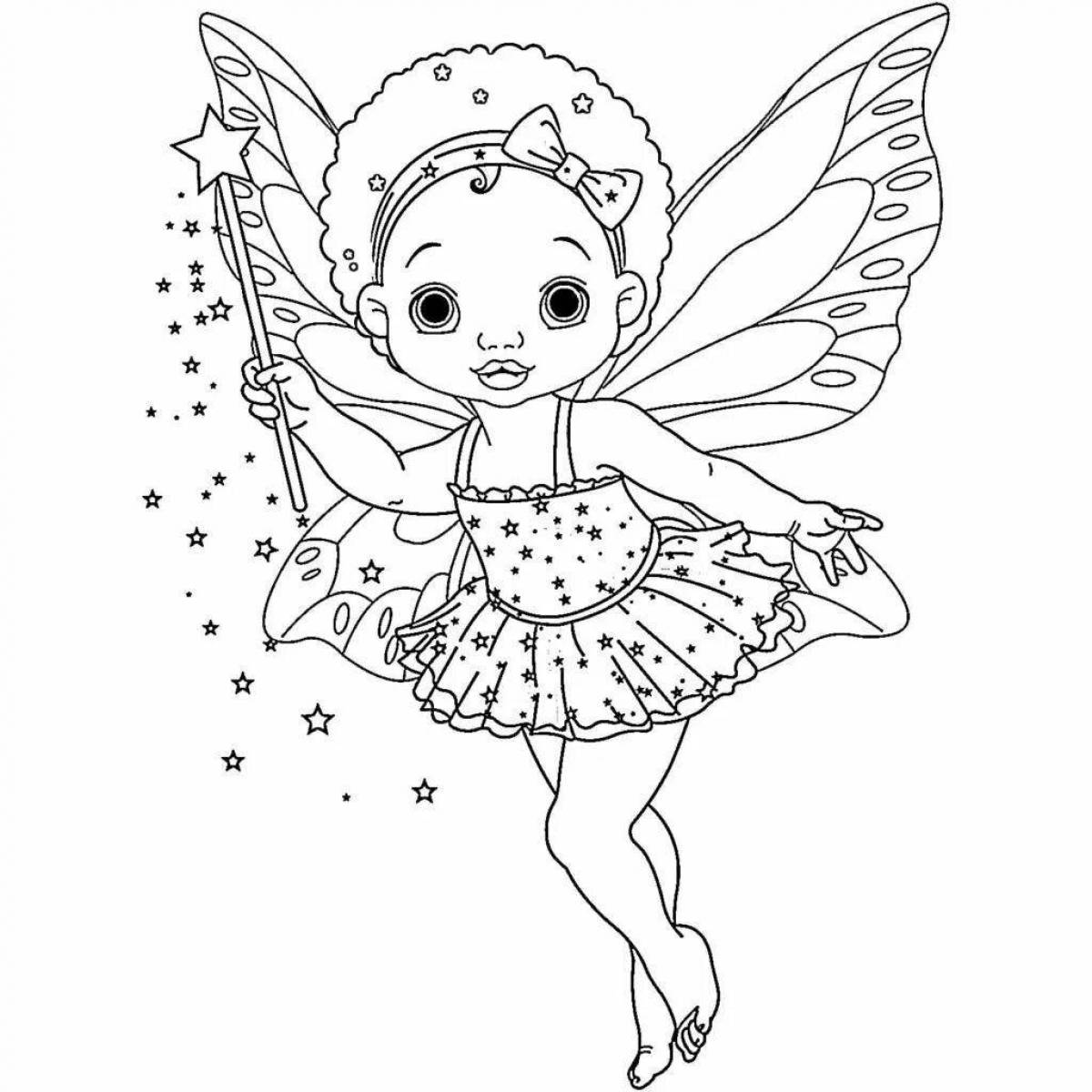 Fairy tooth live coloring for kids