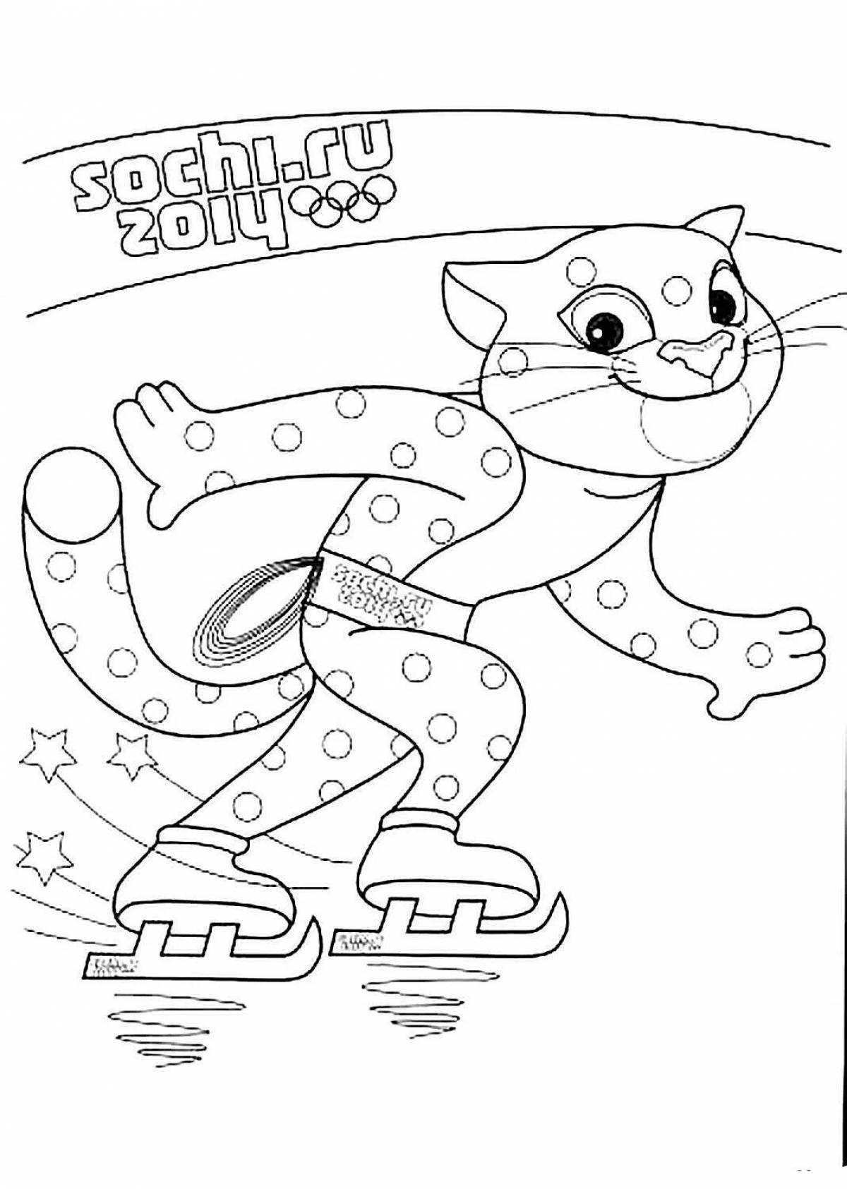 Olympic games coloring book for kids