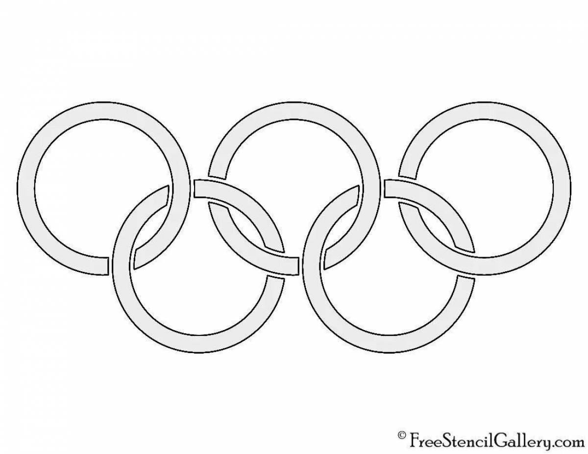 Яркая раскраска олимпийские игры для детей