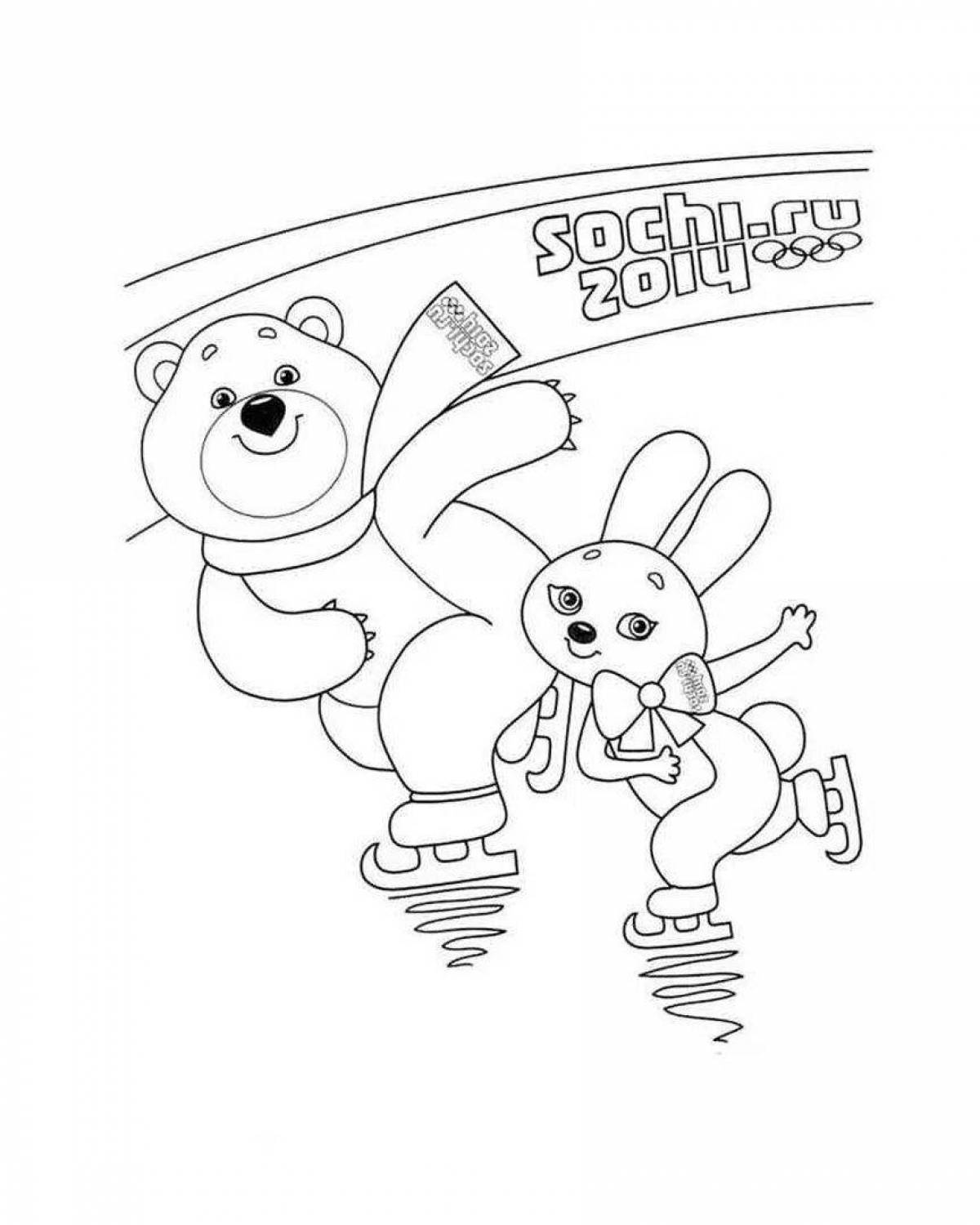 Amazing olympic coloring pages for kids