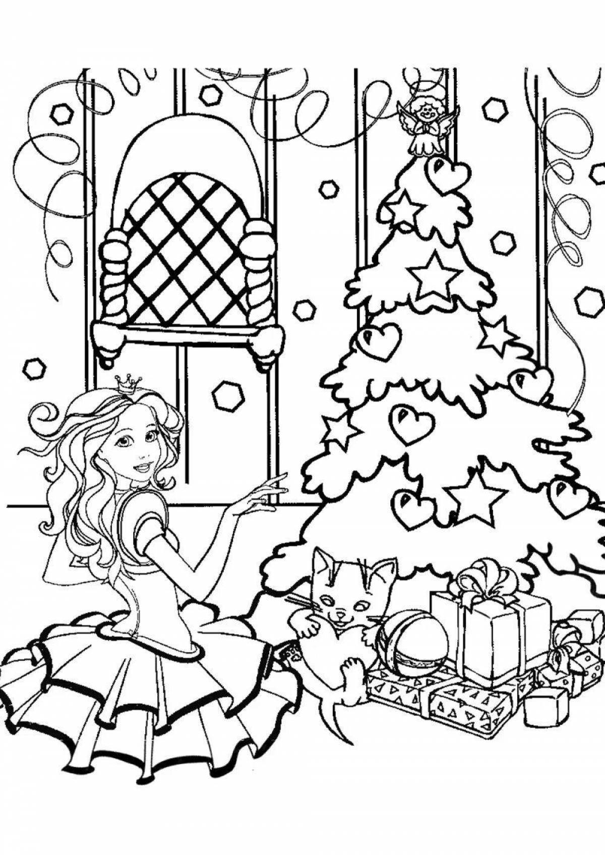 Christmas coloring book for 12 year old girls