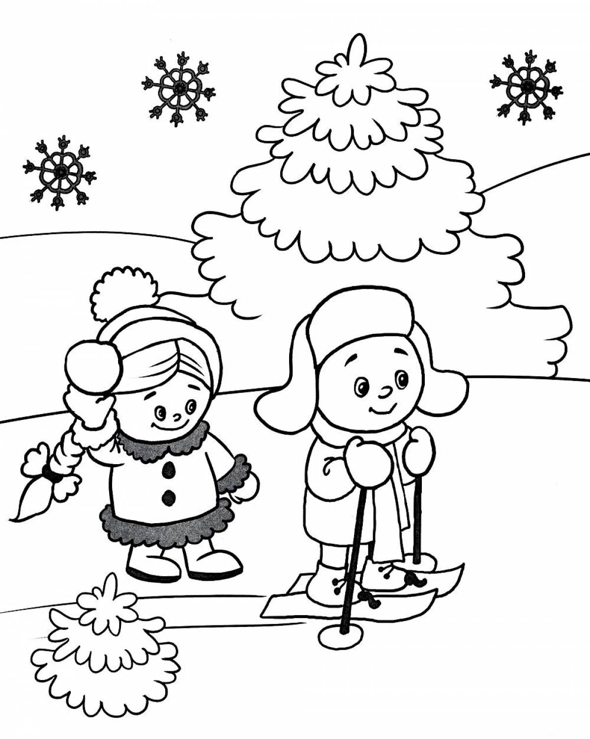 Зима для детей 3 4 #7