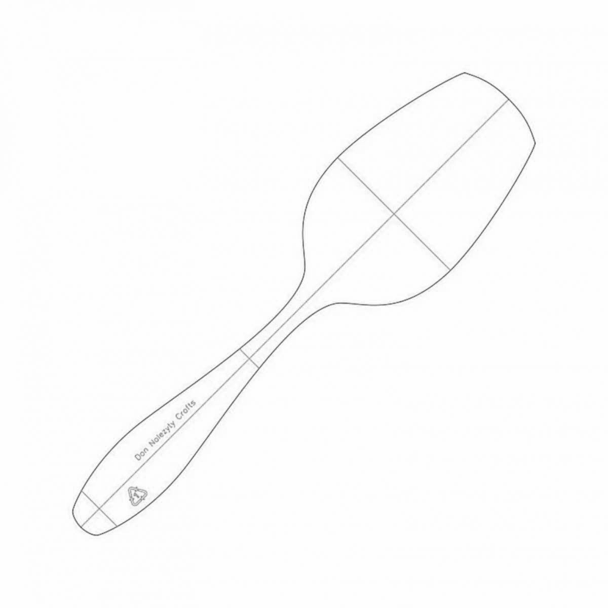 Children's wooden spoon #8