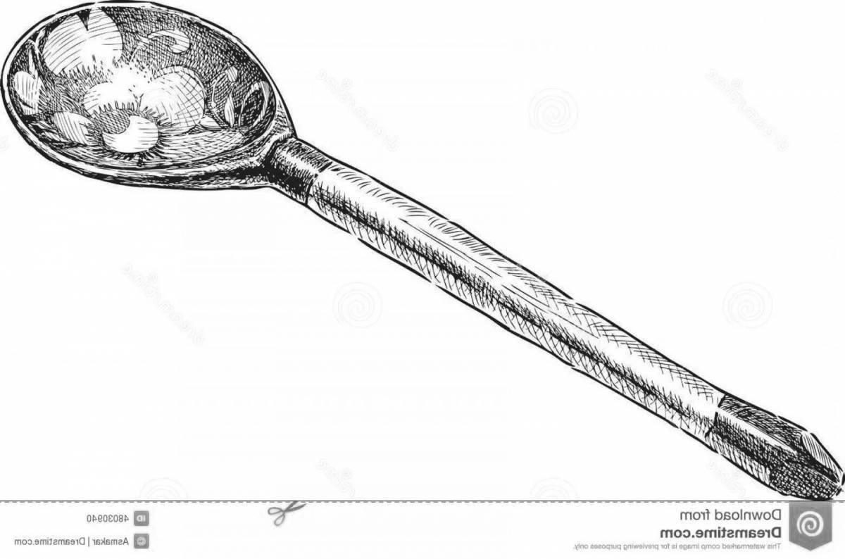 Children's wooden spoon #13