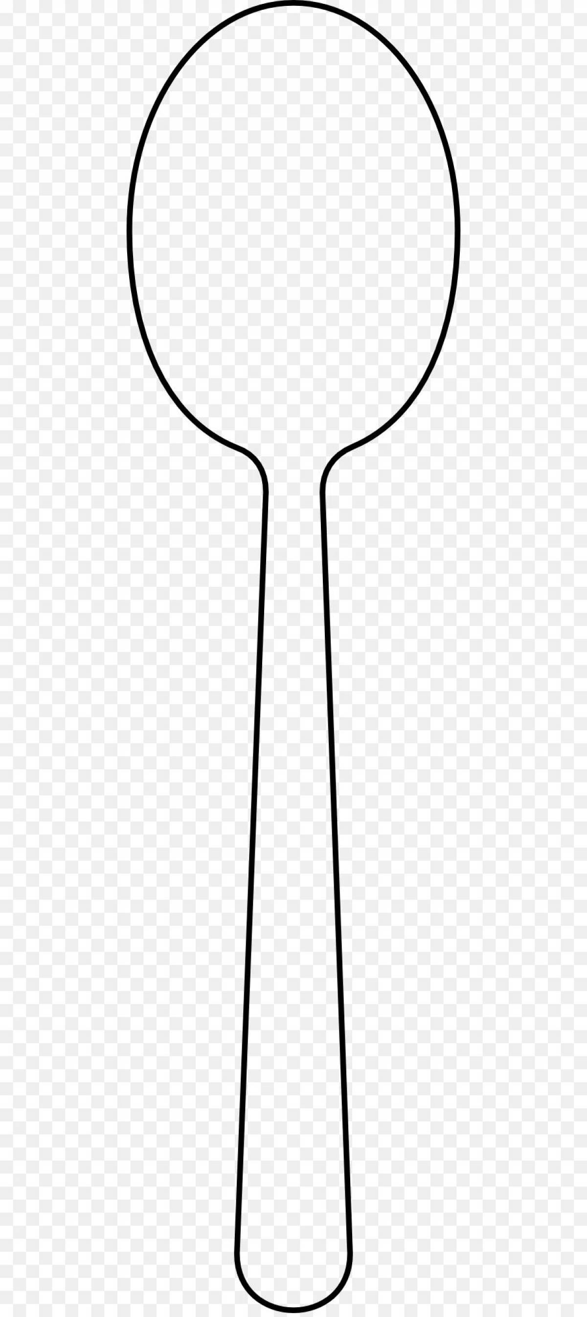 Children's wooden spoon #17