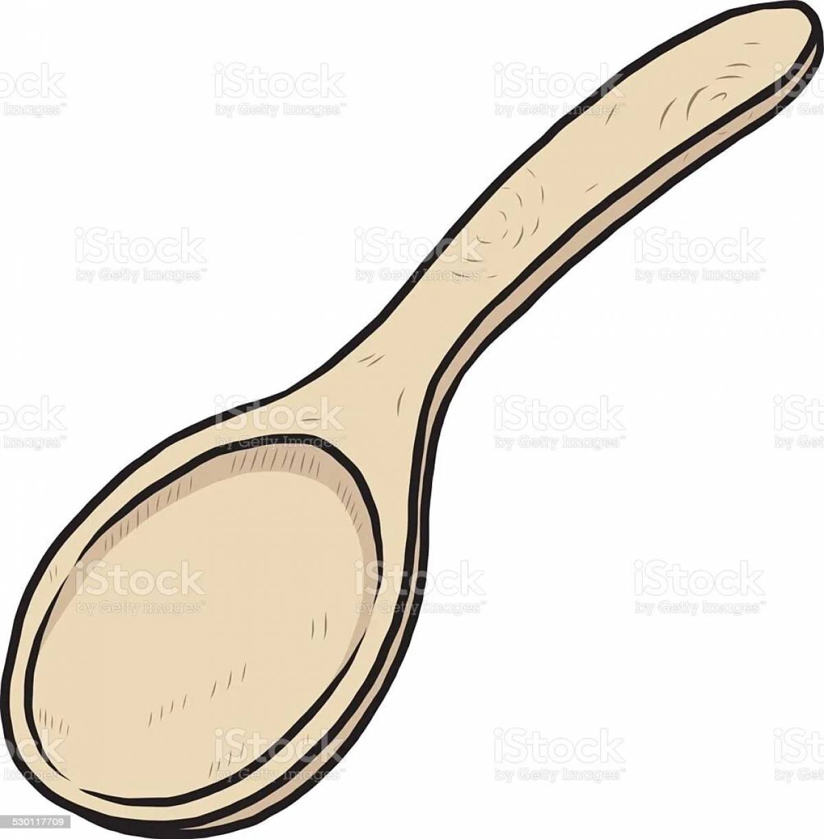 Children's wooden spoon #18