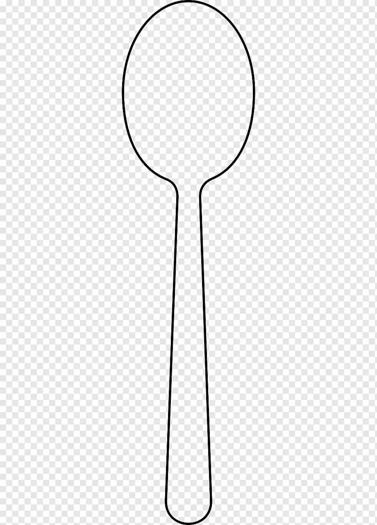 Children's wooden spoon #19