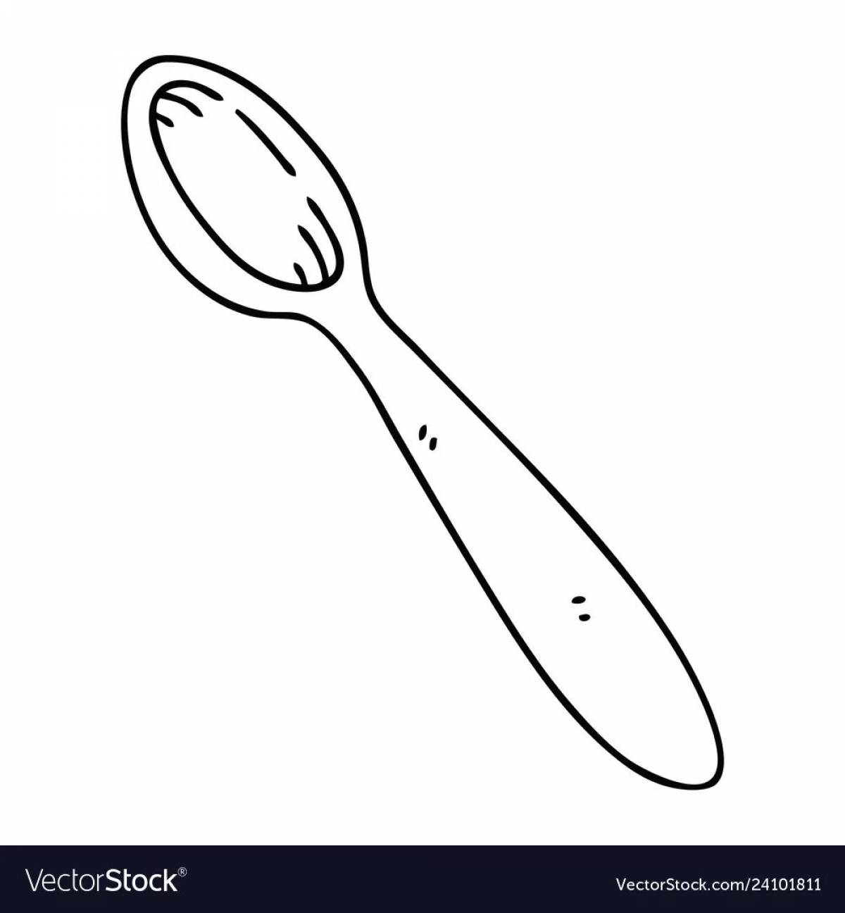 Children's wooden spoon #21