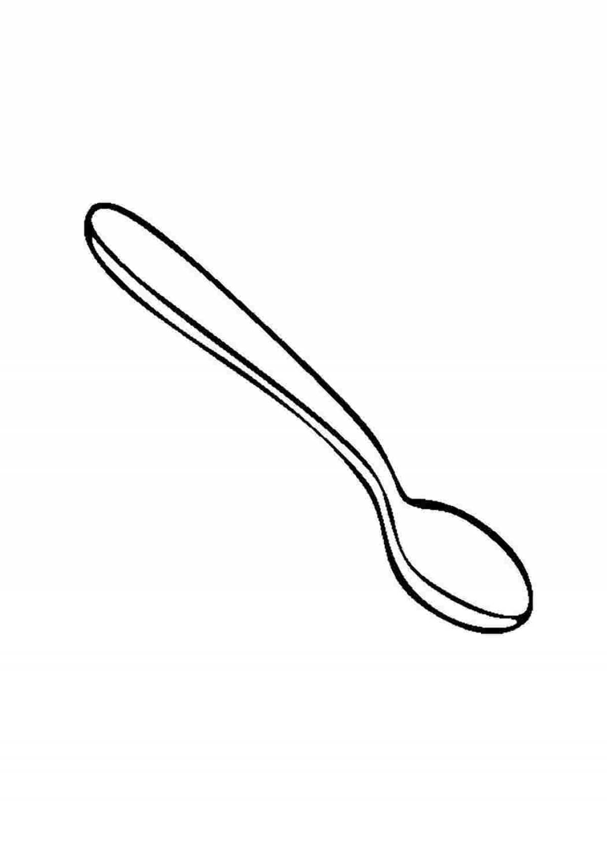Children's wooden spoon #24
