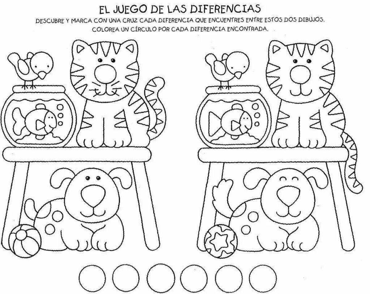 Playful coloring game for kids 3 4