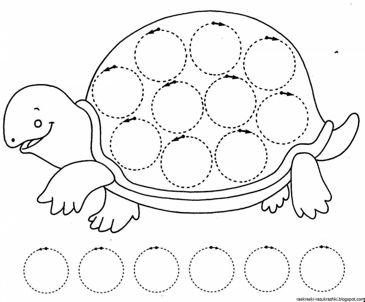 Unique coloring game for kids 3 4