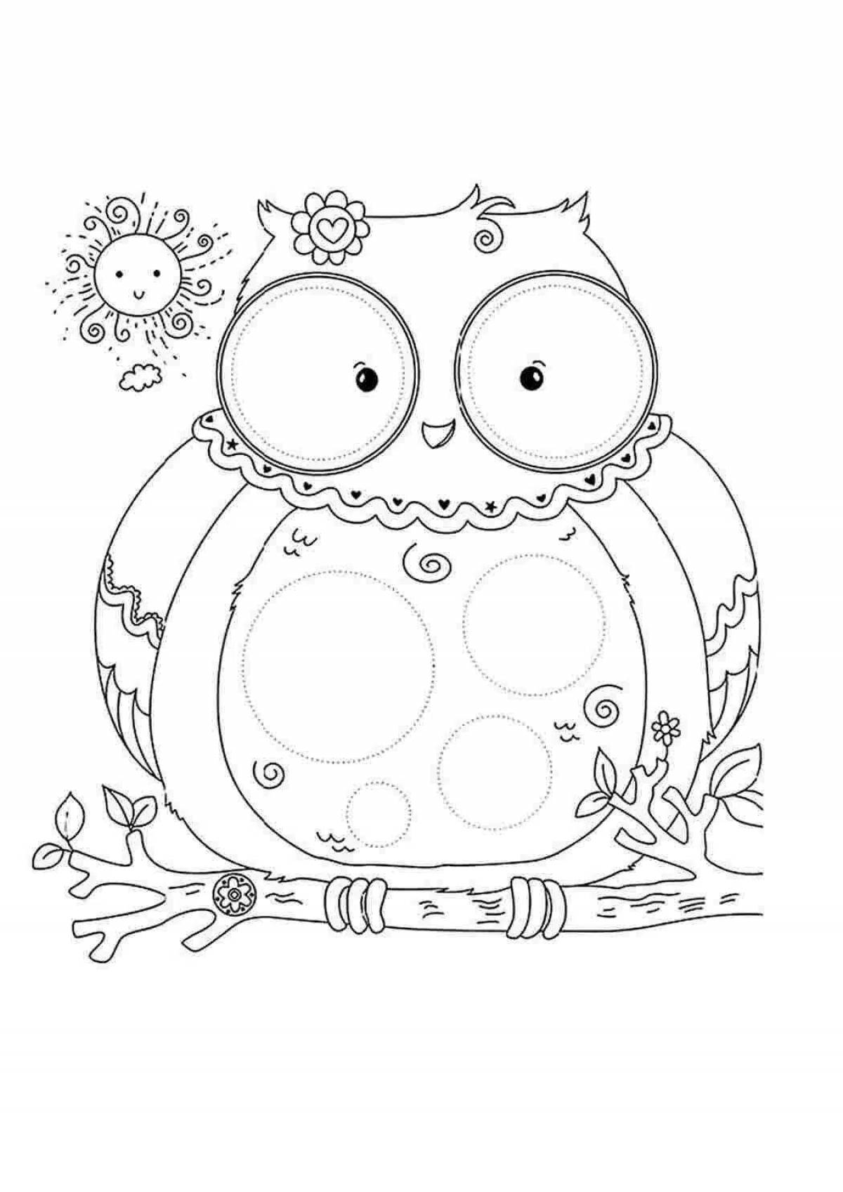 Adorable anti-stress coloring book for 5-6 year olds