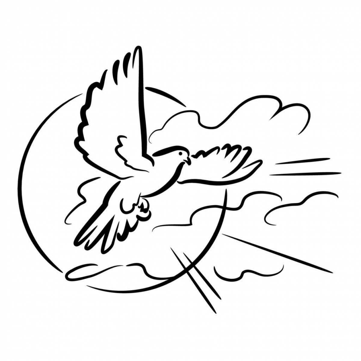 Раскраска светящееся крещение господне